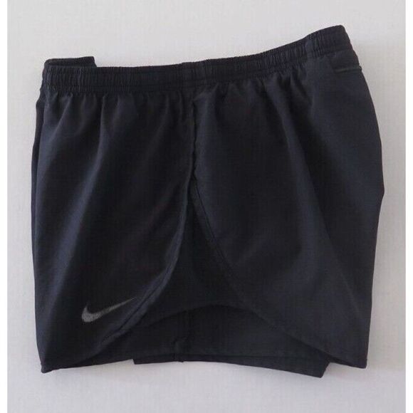 Nike 831281 010 Women's Sz M Black Dry Tempo Athletic Running Shorts - Picture 3 of 5